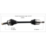 Order Arbre CV neuf par WORLDPARTS - 199089 For Your Vehicle