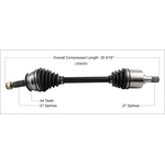 Order Arbre CV neuf de WORLDPARTS - 199089 For Your Vehicle