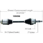 Order New CV Shaft by WORLDPARTS - 199098 For Your Vehicle