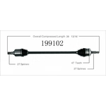 Order New CV Shaft by WORLDPARTS - 199102 For Your Vehicle