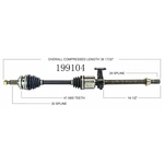 Order New CV Shaft by WORLDPARTS - 199104 For Your Vehicle