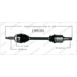 Order New CV Shaft by WORLDPARTS - 199105 For Your Vehicle