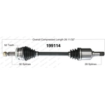 Order Arbre CV neuf par WORLDPARTS - 199114 For Your Vehicle
