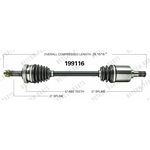 Order Arbre CV neuf par WORLDPARTS - 199116 For Your Vehicle