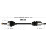 Order Arbre CV neuf par WORLDPARTS - 199118 For Your Vehicle