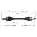 Order New CV Shaft by WORLDPARTS - 199214 For Your Vehicle