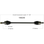 Order New CV Shaft by WORLDPARTS - 199248 For Your Vehicle