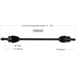 Order New CV Shaft by WORLDPARTS - 199250 For Your Vehicle