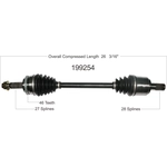Order Arbre CV neuf de WORLDPARTS - 199254 For Your Vehicle
