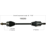 Order New CV Shaft by WORLDPARTS - 199260 For Your Vehicle