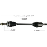 Order Arbre CV neuf par WORLDPARTS - 199261 For Your Vehicle