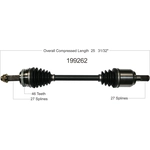 Order New CV Shaft by WORLDPARTS - 199262 For Your Vehicle