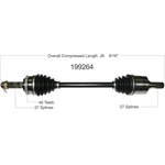 Order New CV Shaft by WORLDPARTS - 199264 For Your Vehicle