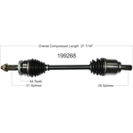 Order New CV Shaft by WORLDPARTS - 199268 For Your Vehicle