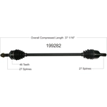 Order New CV Shaft by WORLDPARTS - 199282 For Your Vehicle