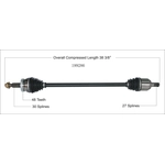 Order New CV Shaft by WORLDPARTS - 199286 For Your Vehicle