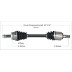 Order New CV Shaft by WORLDPARTS - 199287 For Your Vehicle