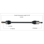 Order New CV Shaft by WORLDPARTS - 199296 For Your Vehicle