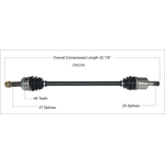 Order New CV Shaft by WORLDPARTS - 199298 For Your Vehicle