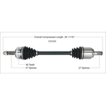 Order New CV Shaft by WORLDPARTS - 199306 For Your Vehicle