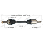Order New CV Shaft by WORLDPARTS - 219011 For Your Vehicle
