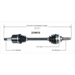 Order New CV Shaft by WORLDPARTS - 219015 For Your Vehicle