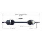 Order New CV Shaft by WORLDPARTS - 219022 For Your Vehicle