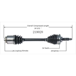 Order Arbre CV neuf par WORLDPARTS - 219028 For Your Vehicle