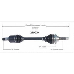 Order New CV Shaft by WORLDPARTS - 219030 For Your Vehicle