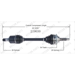Order New CV Shaft by WORLDPARTS - 219030 For Your Vehicle