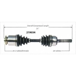 Order New CV Shaft by WORLDPARTS - 219034 For Your Vehicle