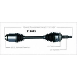 Order Arbre CV neuf par WORLDPARTS - 219043 For Your Vehicle