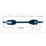 Order New CV Shaft by WORLDPARTS - 219044 For Your Vehicle