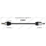 Order New CV Shaft by WORLDPARTS - 219051 For Your Vehicle