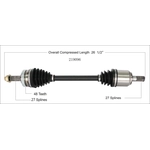 Order New CV Shaft by WORLDPARTS - 219096 For Your Vehicle