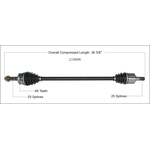 Order New CV Shaft by WORLDPARTS - 219098 For Your Vehicle