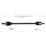 Order New CV Shaft by WORLDPARTS - 219111 For Your Vehicle