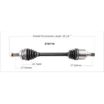 Order New CV Shaft by WORLDPARTS - 219116 For Your Vehicle