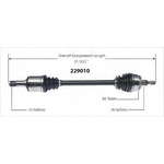 Order New CV Shaft by WORLDPARTS - 229010 For Your Vehicle