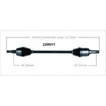 Order New CV Shaft by WORLDPARTS - 229011 For Your Vehicle