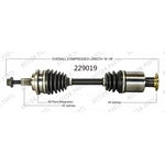 Order New CV Shaft by WORLDPARTS - 229019 For Your Vehicle
