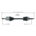 Order New CV Shaft by WORLDPARTS - 239012 For Your Vehicle