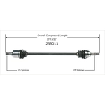 Order Arbre CV neuf par WORLDPARTS - 239013 For Your Vehicle