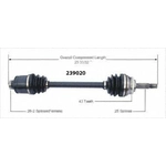 Order Arbre CV neuf par WORLDPARTS - 239020 For Your Vehicle