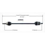 Order New CV Shaft by WORLDPARTS - 239045 For Your Vehicle