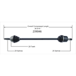 Order New CV Shaft by WORLDPARTS - 239046 For Your Vehicle