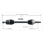 Order New CV Shaft by WORLDPARTS - 239086 For Your Vehicle