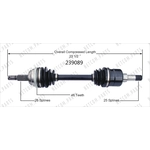 Order Arbre CV neuf par WORLDPARTS - 239089 For Your Vehicle