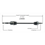 Order Arbre CV neuf par WORLDPARTS - 239090 For Your Vehicle