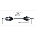 Order New CV Shaft by WORLDPARTS - 239113 For Your Vehicle